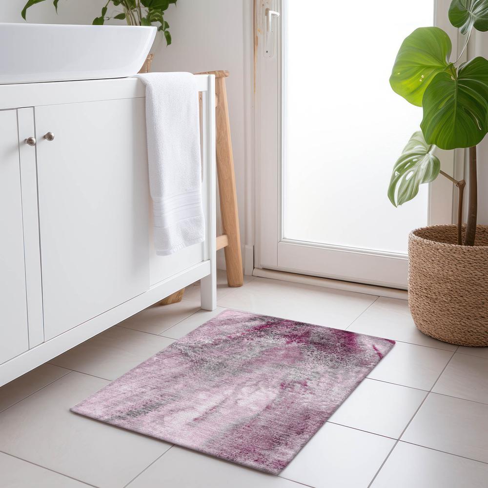 Chantille ACN505 Pink 1'8" x 2'6" Rug. Picture 6