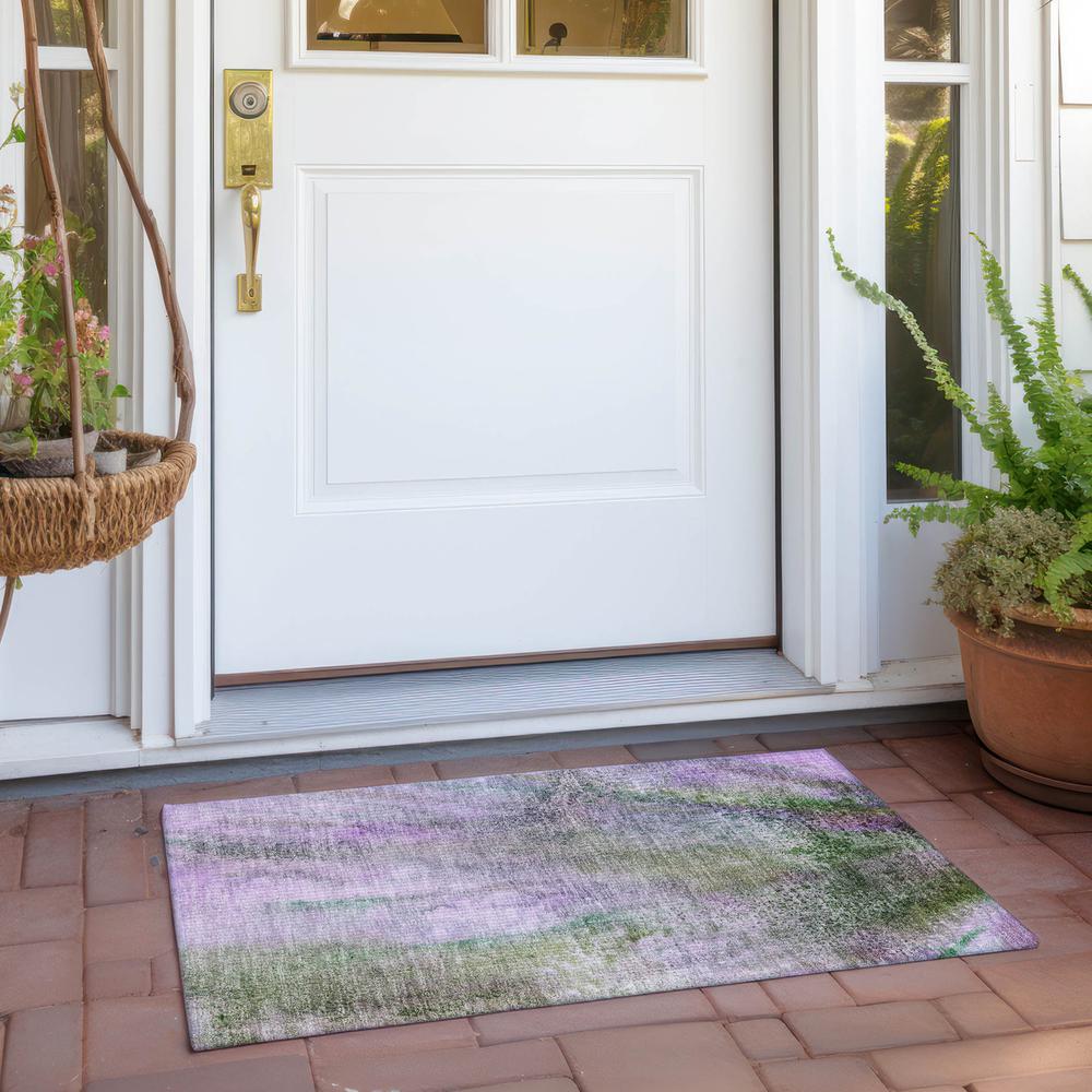 Chantille ACN505 Purple 1'8" x 2'6" Rug. Picture 8