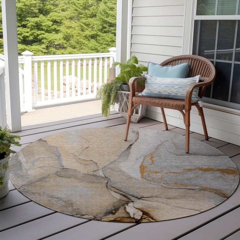 Chantille ACN506 Brown 8' x 8' Rug. Picture 7
