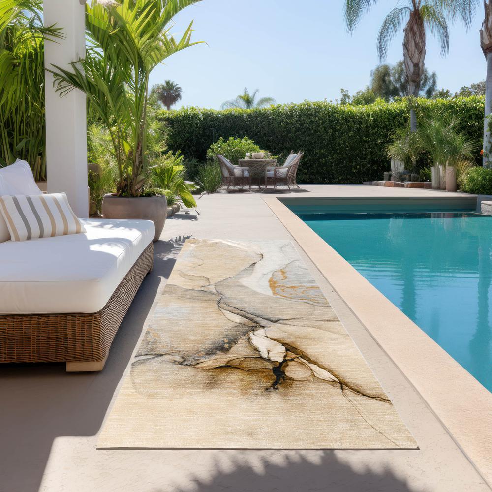 Chantille ACN506 Brown 2'3" x 7'6" Rug. Picture 7