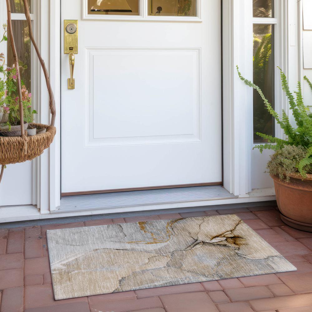 Chantille ACN506 Brown 1'8" x 2'6" Rug. Picture 7