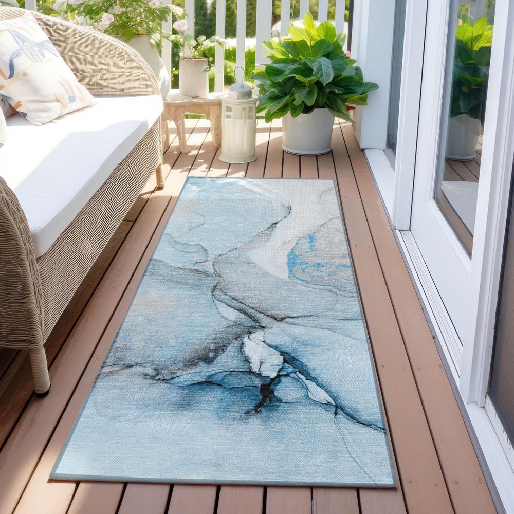 Chantille ACN506 Blue 2'3" x 7'6" Rug. Picture 7