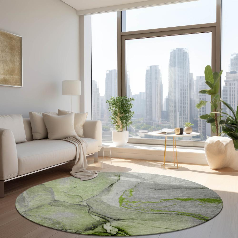 Chantille ACN506 Green 8' x 8' Rug. Picture 7