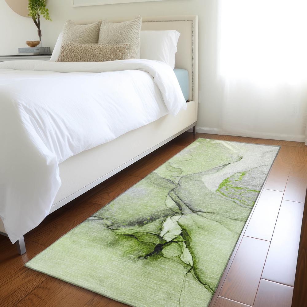 Chantille ACN506 Green 2'3" x 7'6" Rug. Picture 6