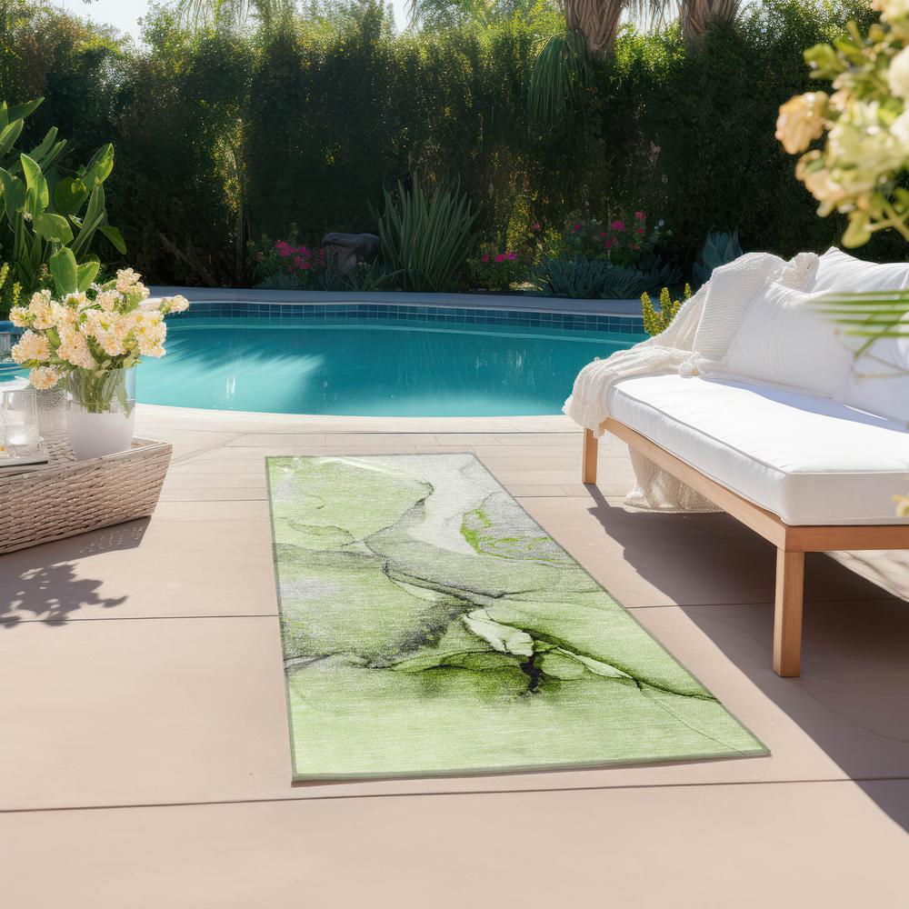 Chantille ACN506 Green 2'3" x 7'6" Rug. Picture 7