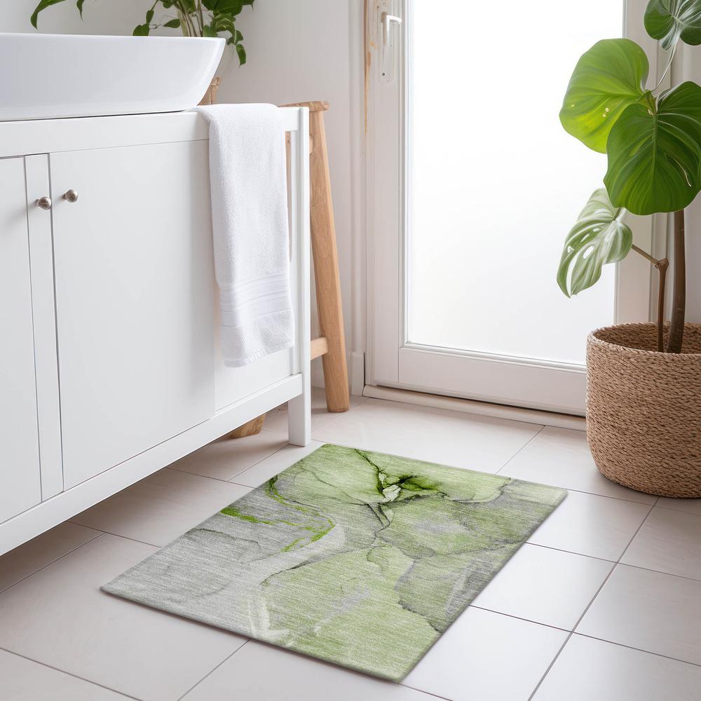 Chantille ACN506 Green 1'8" x 2'6" Rug. Picture 6