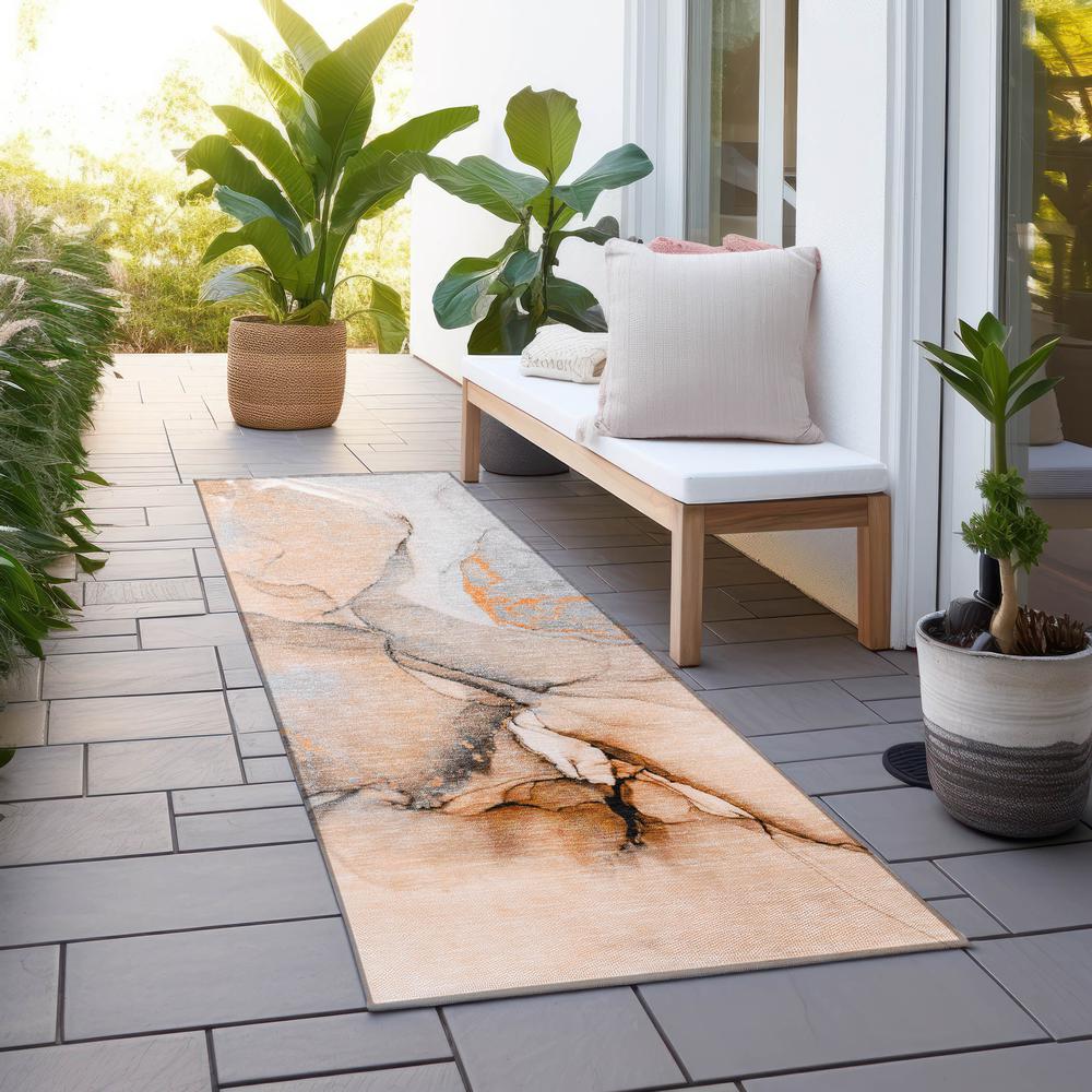 Chantille ACN506 Orange 2'3" x 7'6" Rug. Picture 7