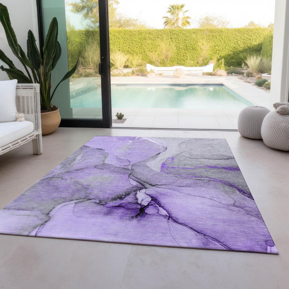 Chantille ACN506 Purple 2'6" x 3'10" Rug. Picture 7