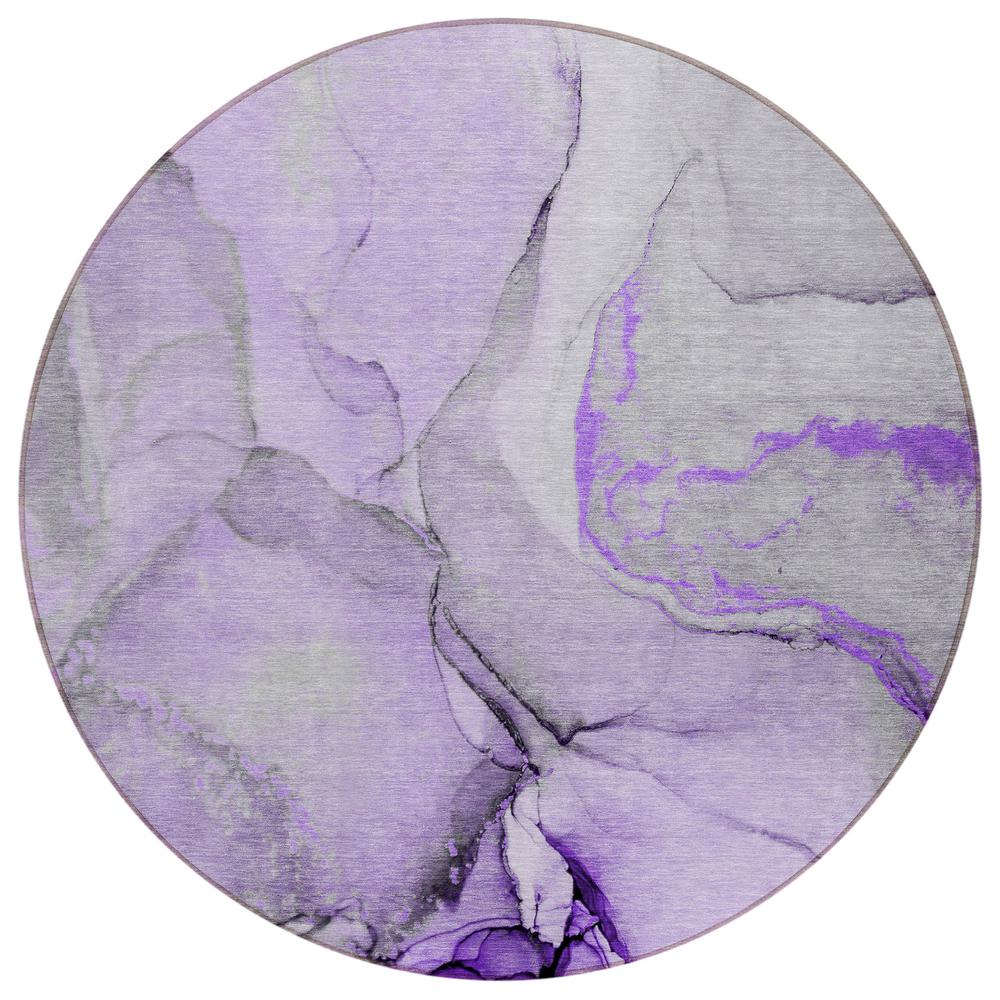 Chantille ACN506 Purple 8' x 8' Rug. Picture 1
