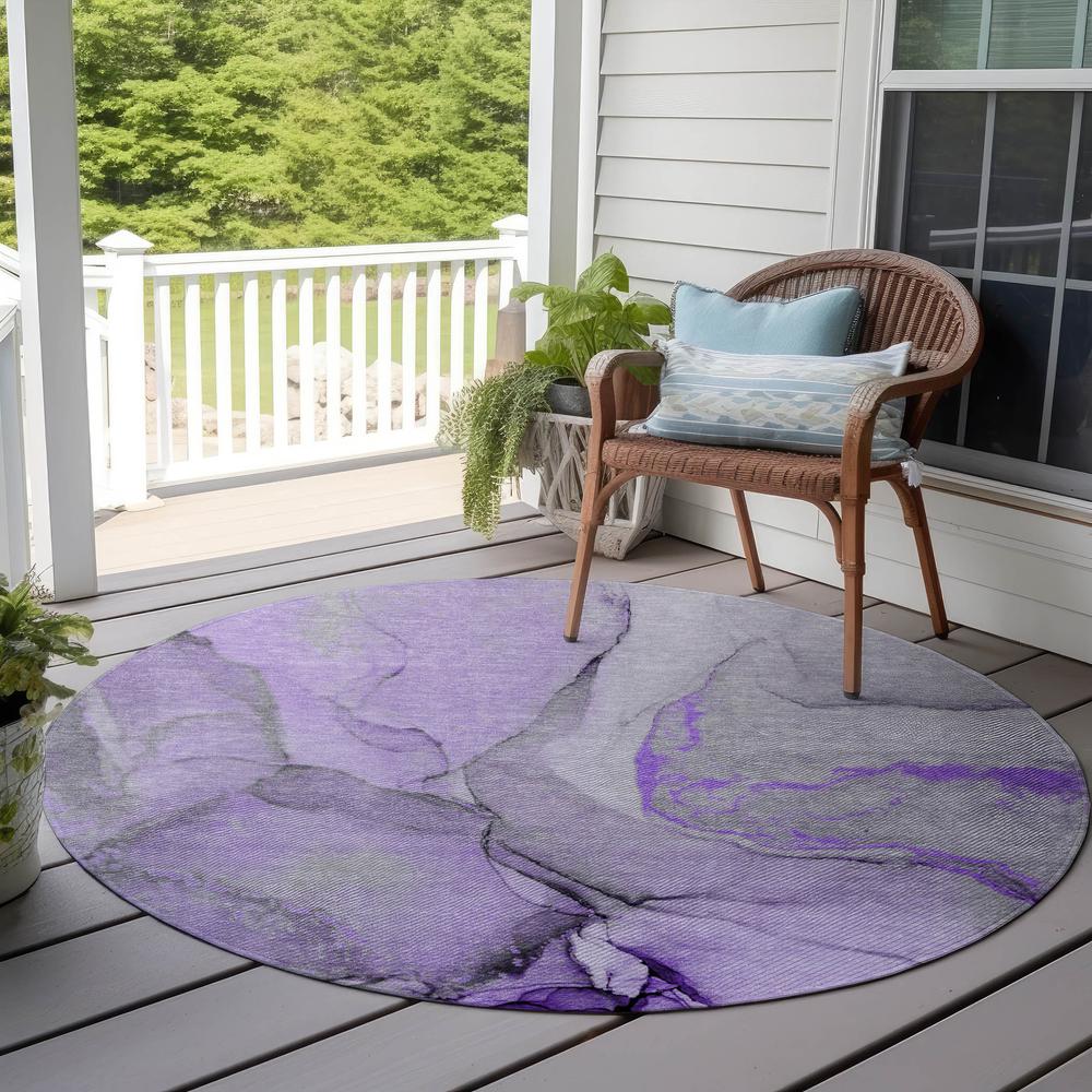 Chantille ACN506 Purple 8' x 8' Rug. Picture 7