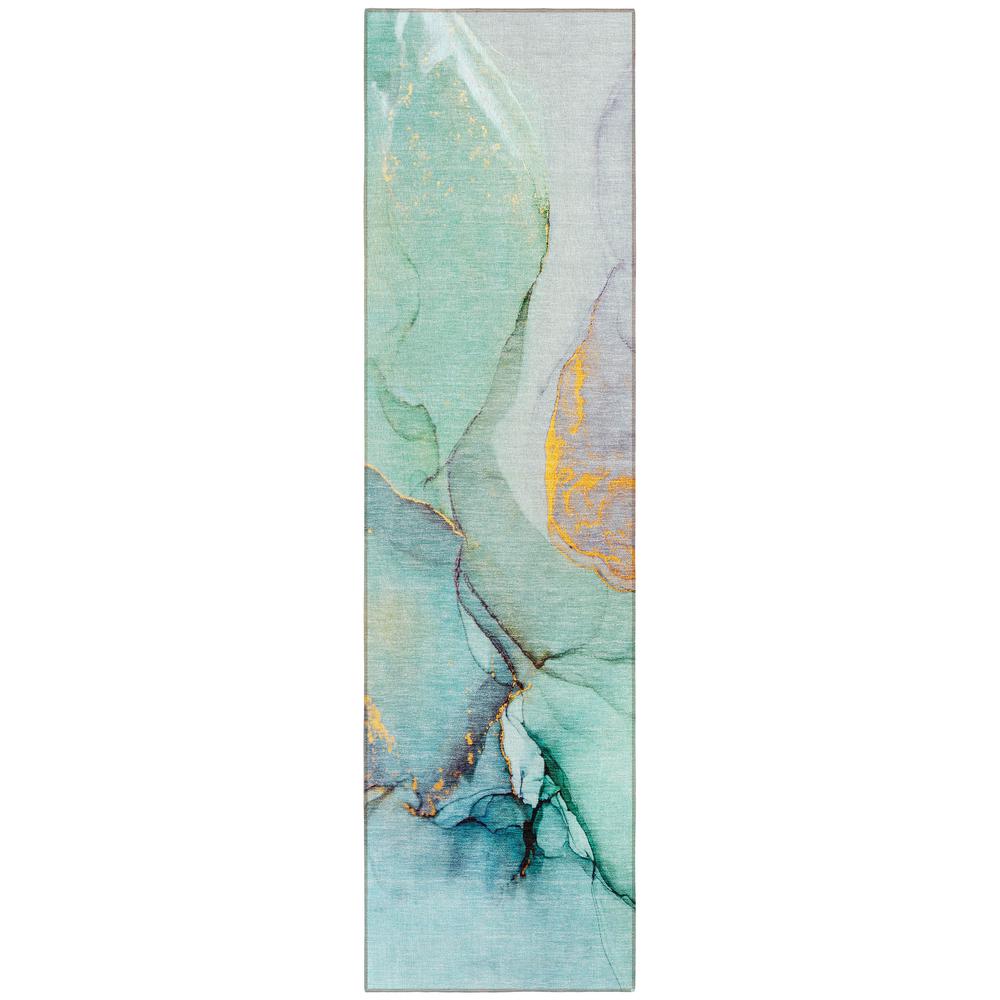 Chantille ACN506 Teal 2'3" x 7'6" Rug. Picture 1