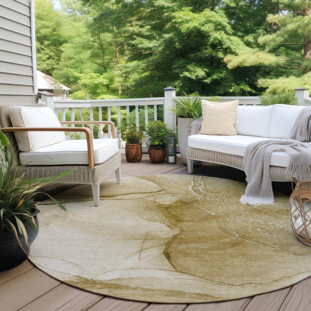 Chantille ACN507 Brown 8' x 8' Rug. Picture 7