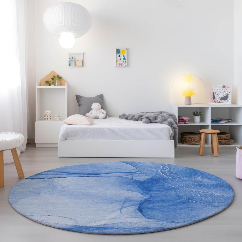 Chantille ACN507 Blue 8' x 8' Rug. Picture 6