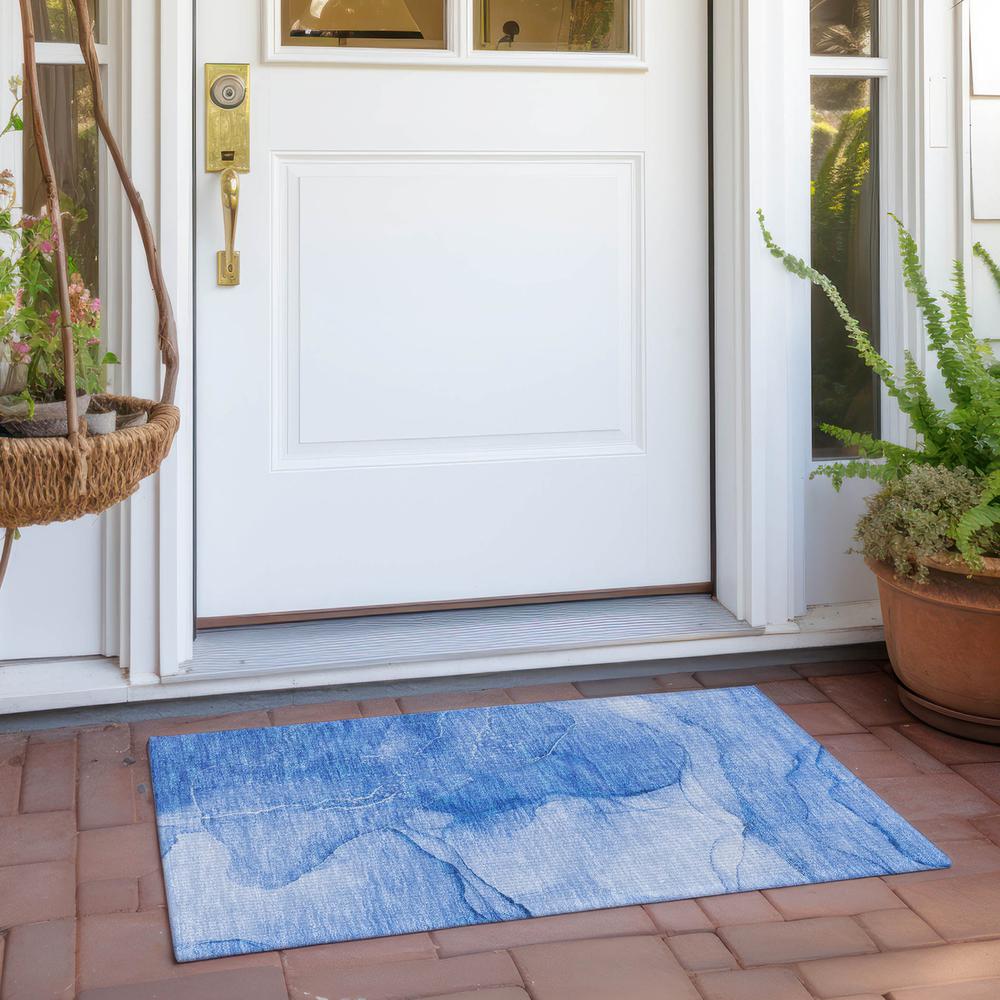 Chantille ACN507 Blue 1'8" x 2'6" Rug. Picture 7