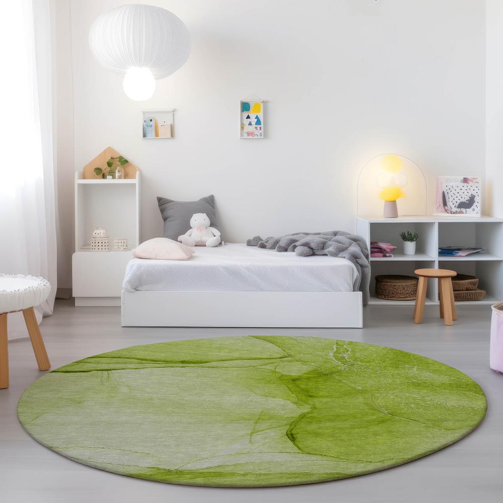 Chantille ACN507 Green 8' x 8' Rug. Picture 6