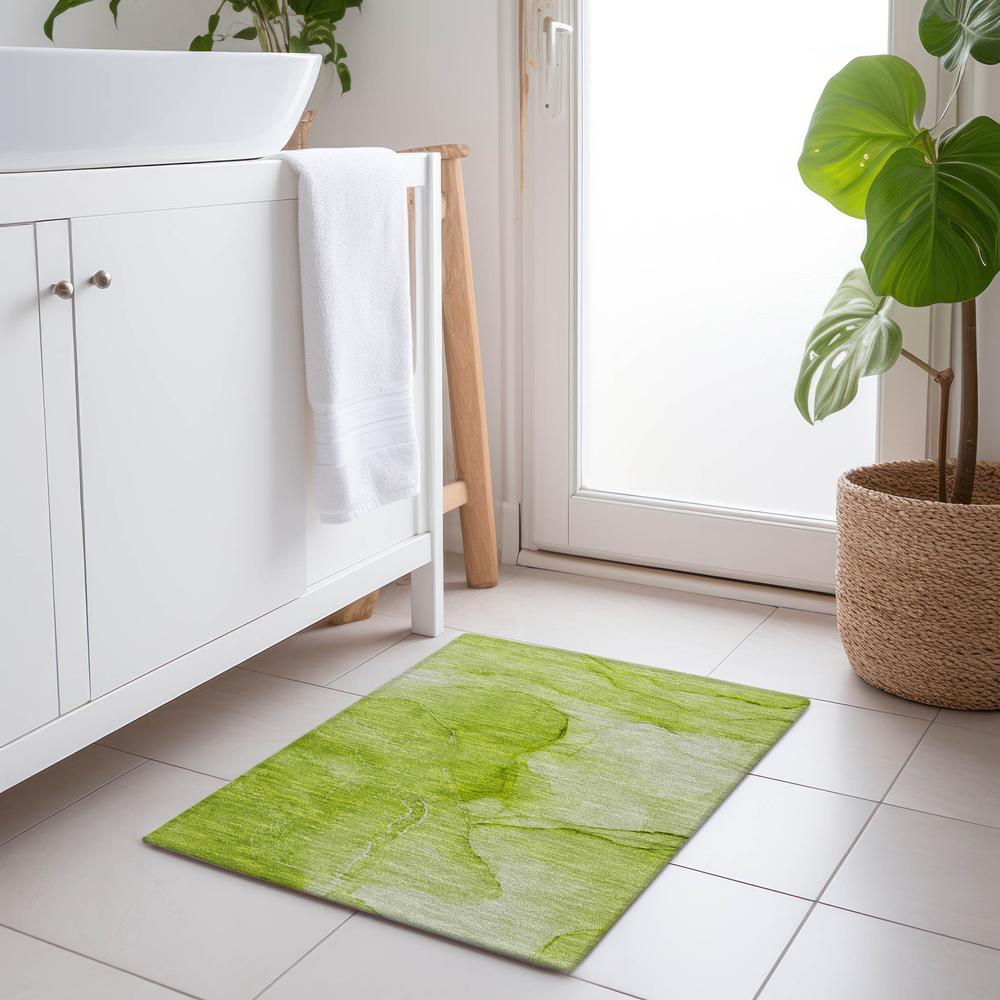 Chantille ACN507 Green 1'8" x 2'6" Rug. Picture 6