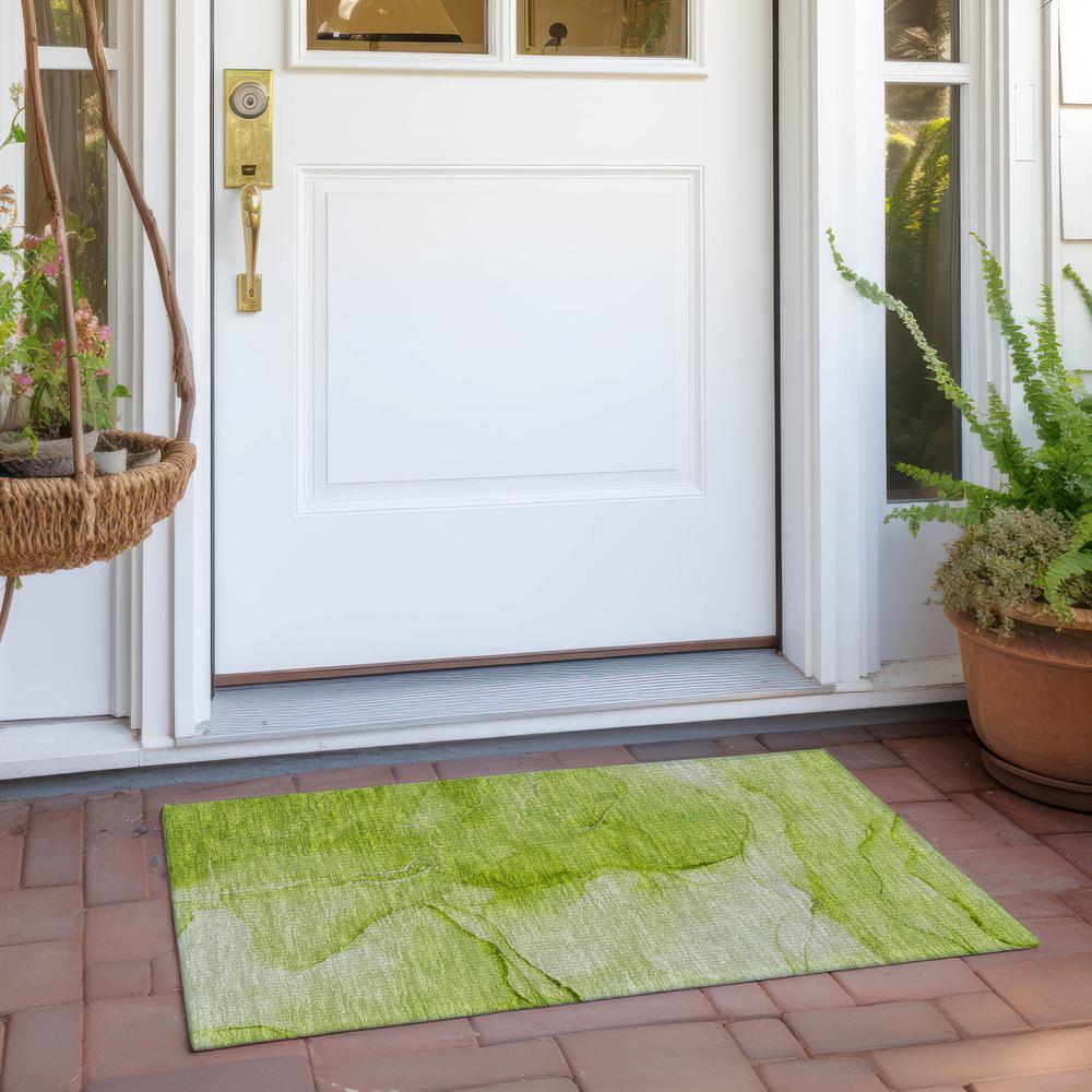 Chantille ACN507 Green 1'8" x 2'6" Rug. Picture 7