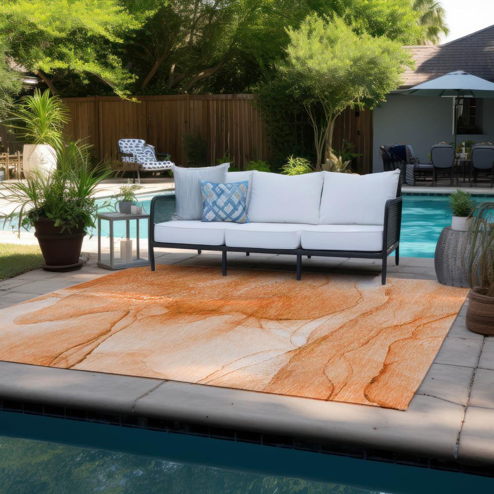 Chantille ACN507 Orange 2'6" x 3'10" Rug. Picture 8