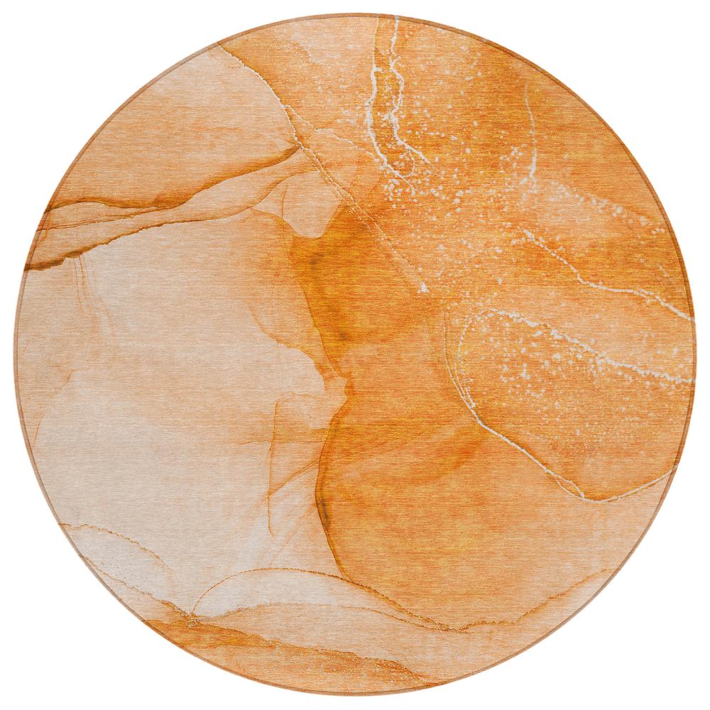 Chantille ACN507 Orange 8' x 8' Rug. Picture 1