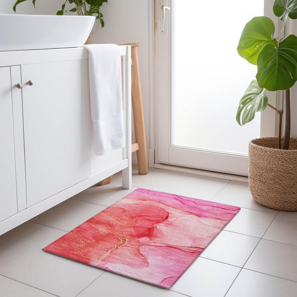 Chantille ACN507 Pink 1'8" x 2'6" Rug. Picture 6