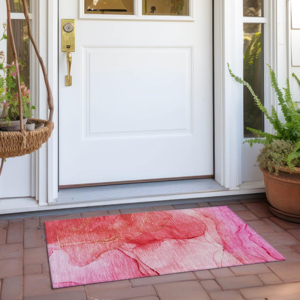 Chantille ACN507 Pink 1'8" x 2'6" Rug. Picture 7