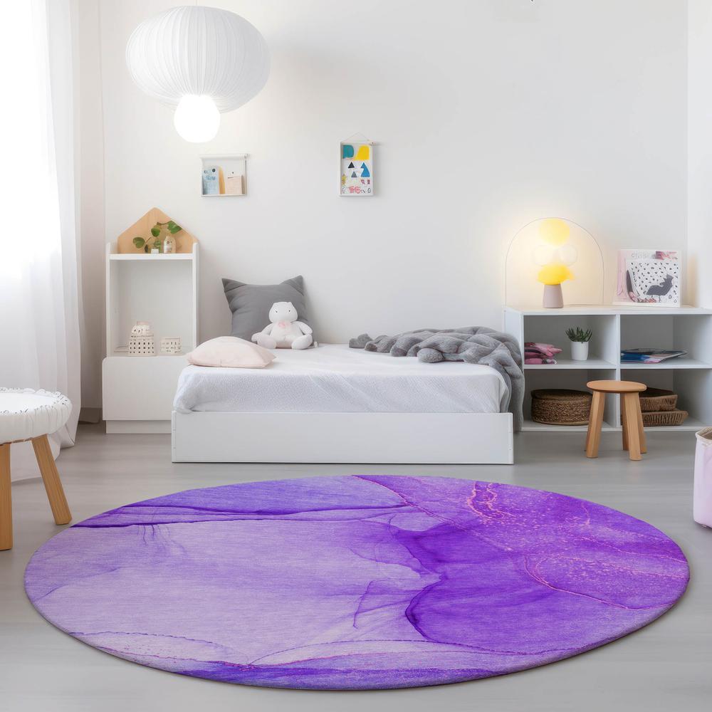 Chantille ACN507 Purple 8' x 8' Rug. Picture 6
