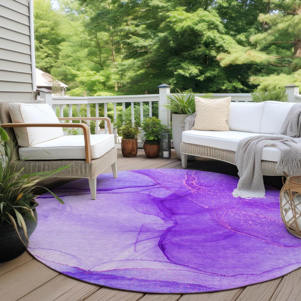 Chantille ACN507 Purple 8' x 8' Rug. Picture 7