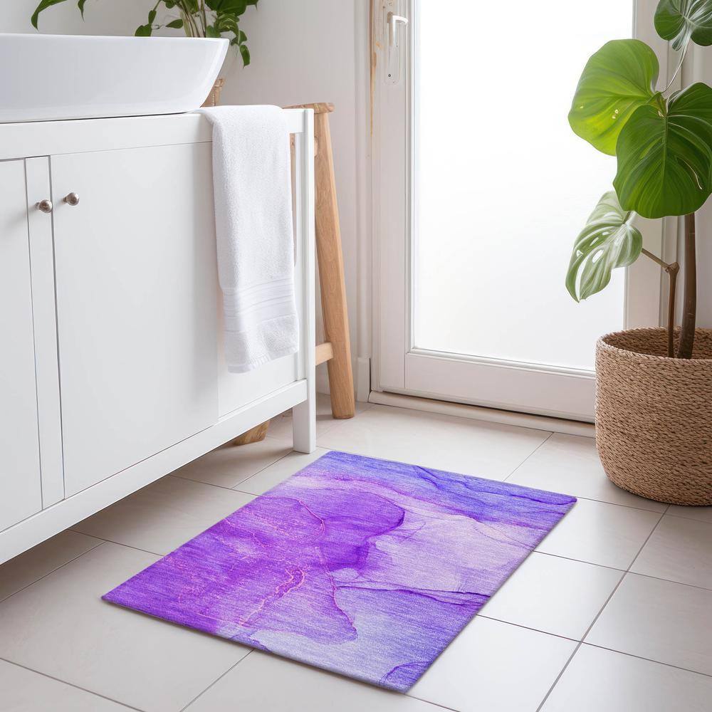 Chantille ACN507 Purple 1'8" x 2'6" Rug. Picture 6