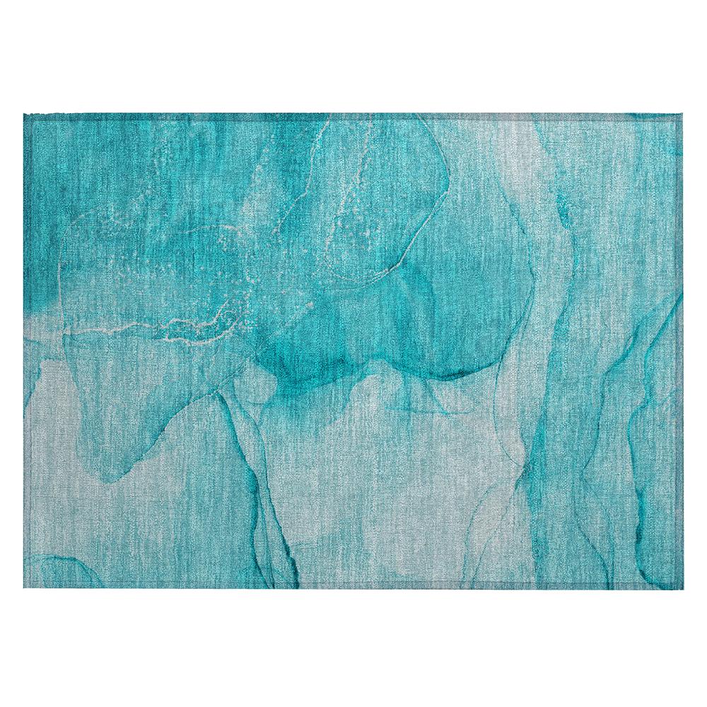 Chantille ACN507 Teal 1'8" x 2'6" Rug. Picture 1