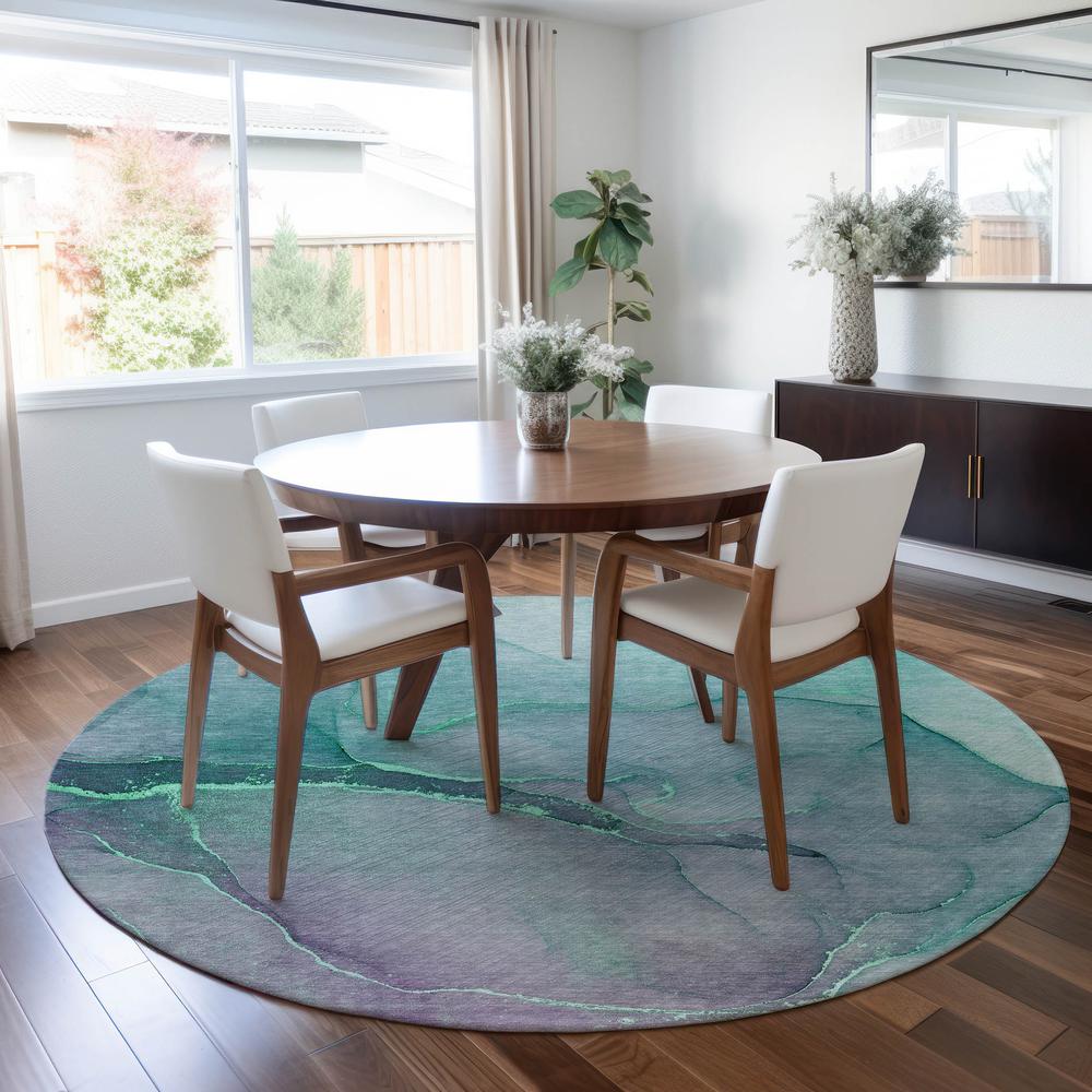 Chantille ACN508 Green 8' x 8' Rug. Picture 7