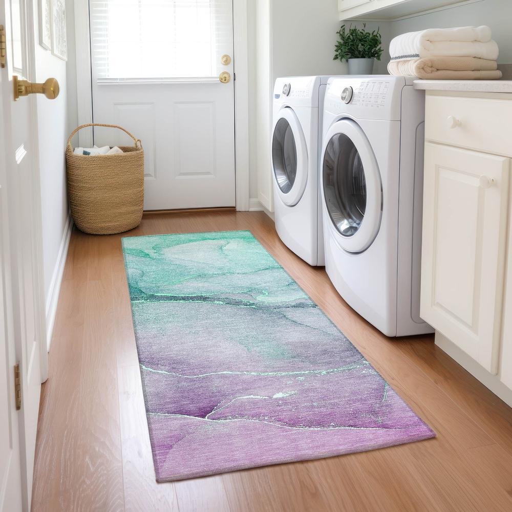 Chantille ACN508 Green 2'3" x 7'6" Rug. Picture 7