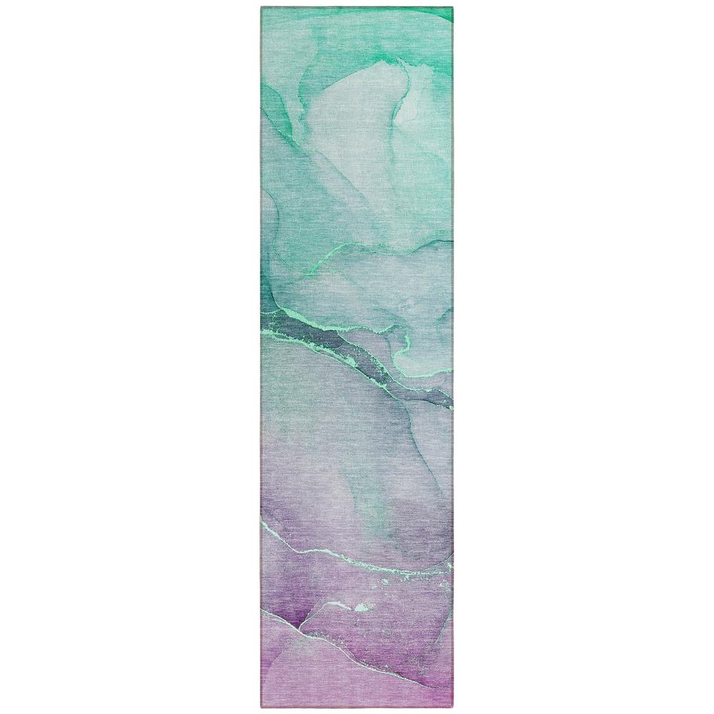 Chantille ACN508 Green 2'3" x 7'6" Rug. Picture 1