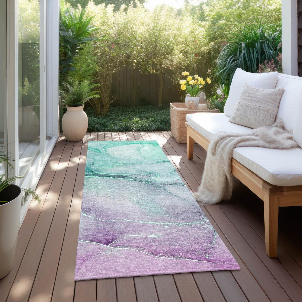 Chantille ACN508 Green 2'3" x 7'6" Rug. Picture 8