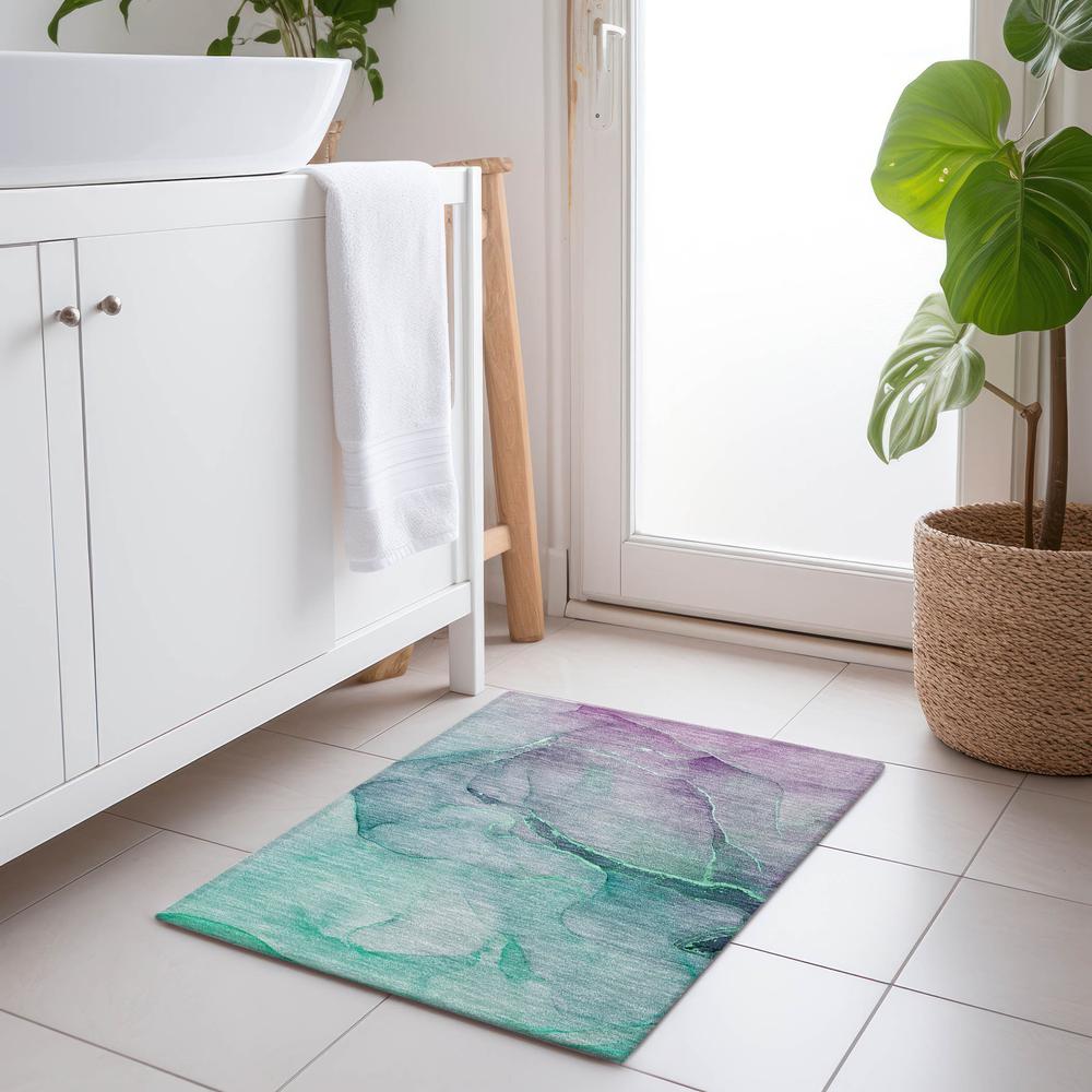 Chantille ACN508 Green 1'8" x 2'6" Rug. Picture 6
