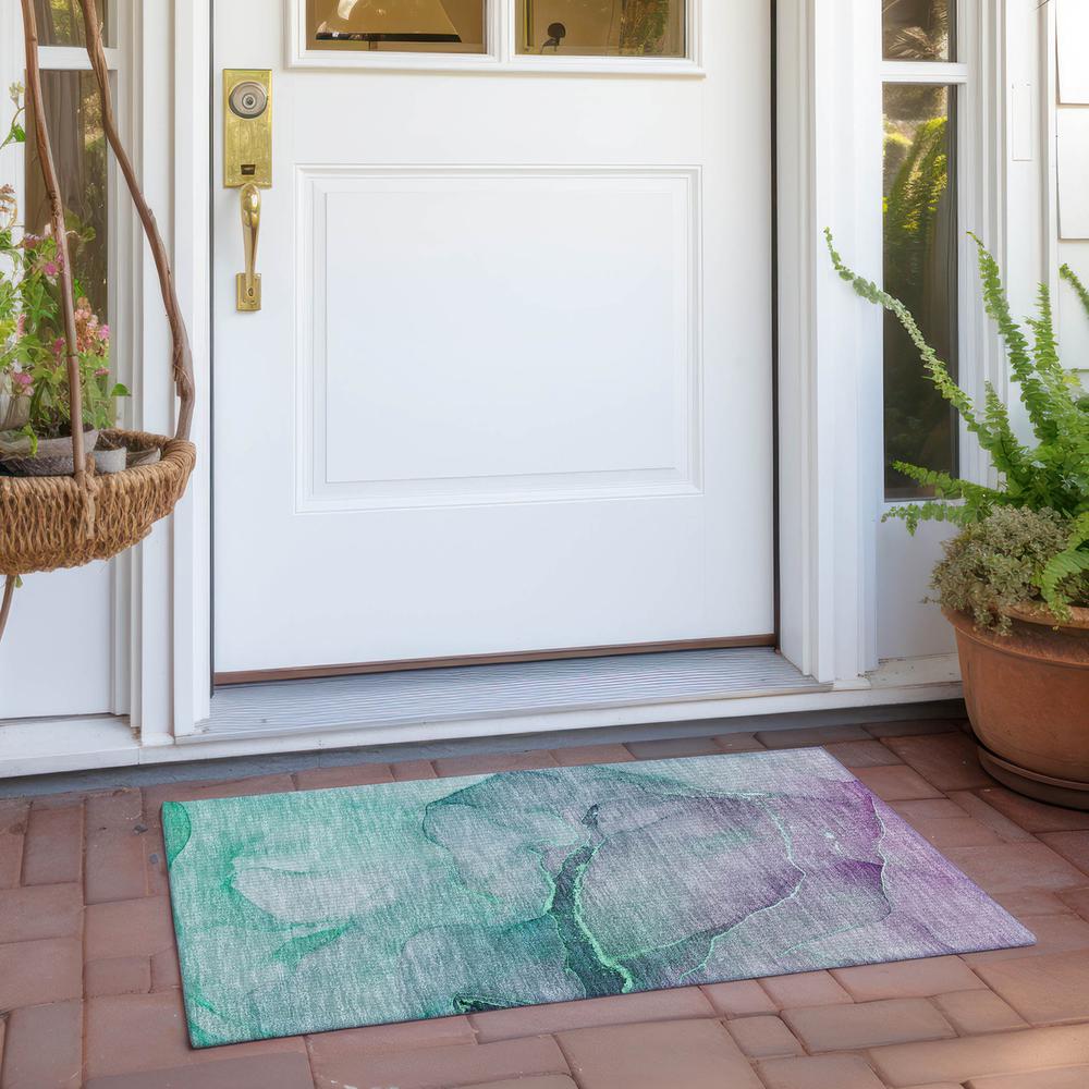 Chantille ACN508 Green 1'8" x 2'6" Rug. Picture 7