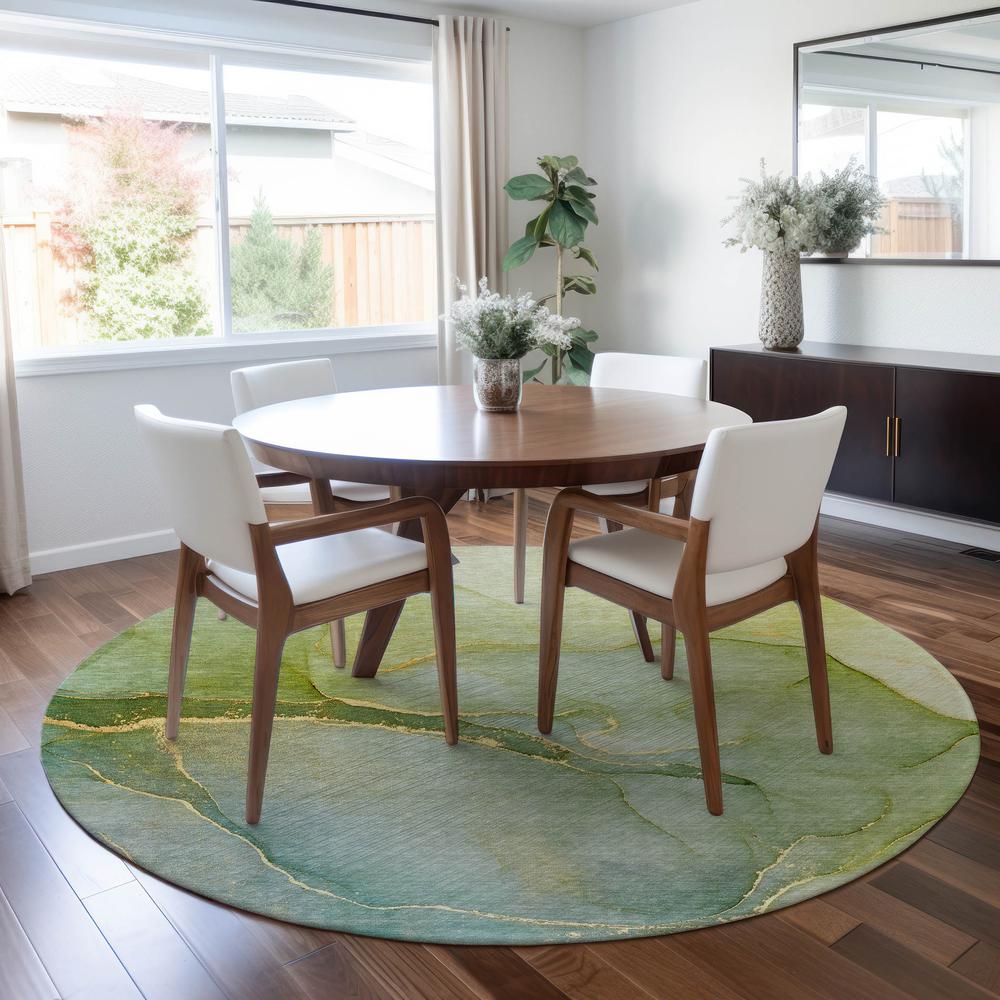 Chantille ACN508 Green 8' x 8' Rug. Picture 6