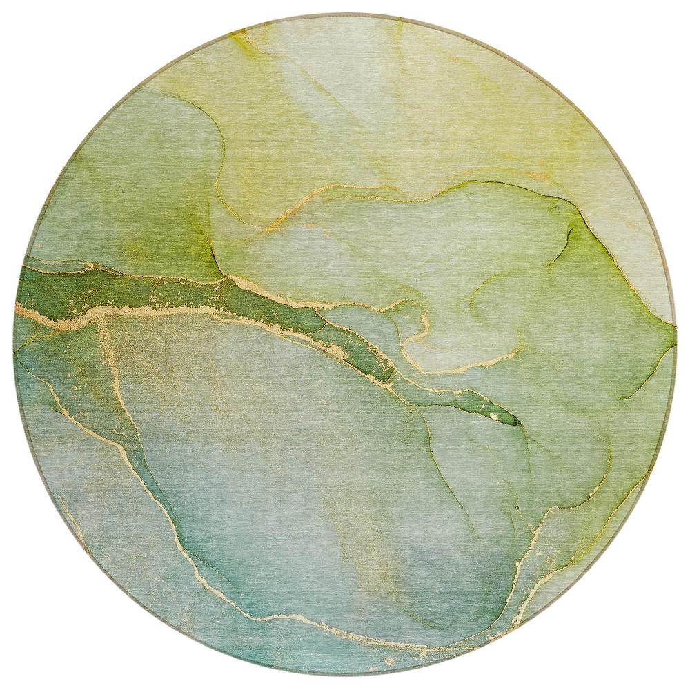 Chantille ACN508 Green 8' x 8' Rug. Picture 1