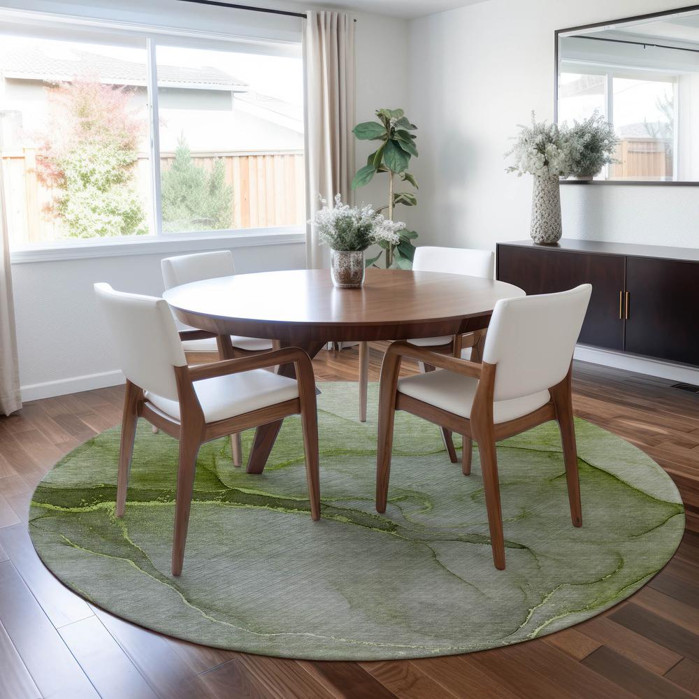 Chantille ACN508 Green 8' x 8' Rug. Picture 6