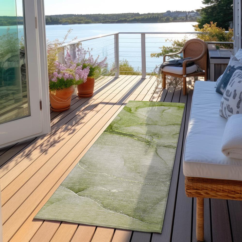 Chantille ACN508 Green 2'3" x 7'6" Rug. Picture 7
