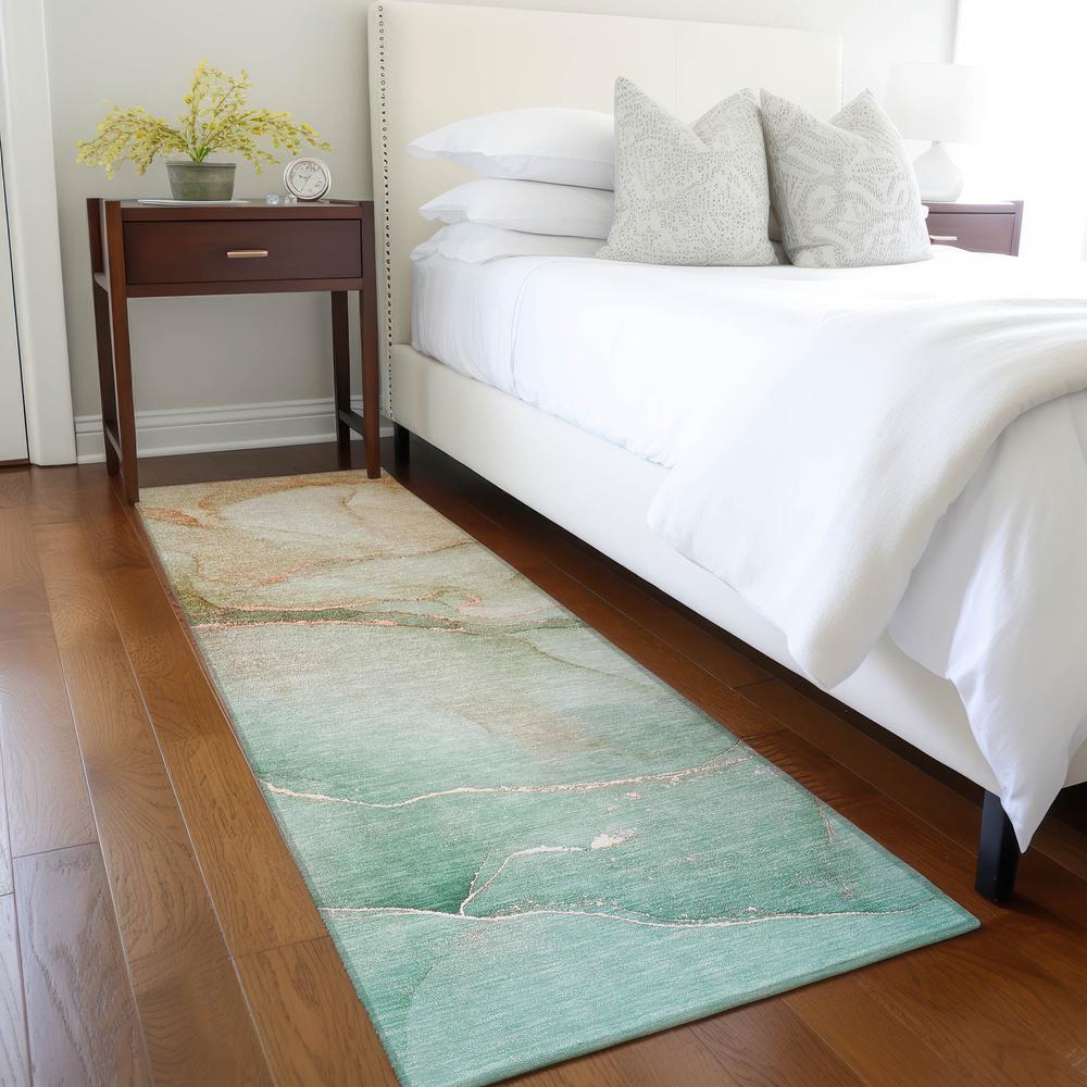 Chantille ACN508 Teal 2'3" x 7'6" Rug. Picture 6