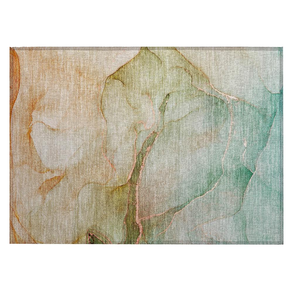 Chantille ACN508 Teal 1'8" x 2'6" Rug. Picture 1