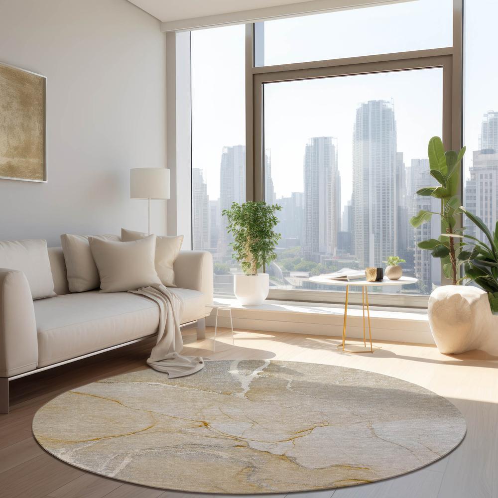 Chantille ACN510 Brown 8' x 8' Rug. Picture 6