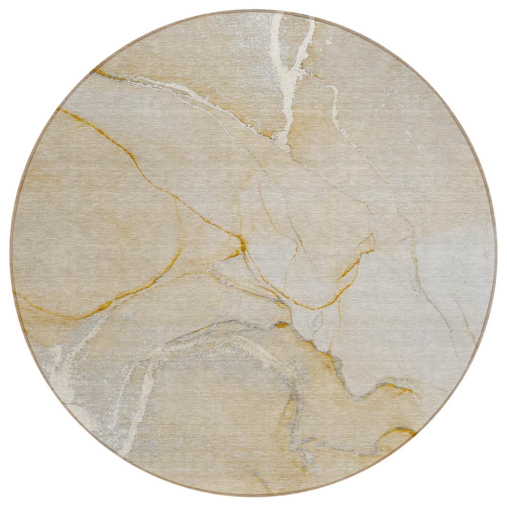 Chantille ACN510 Brown 8' x 8' Rug. Picture 1