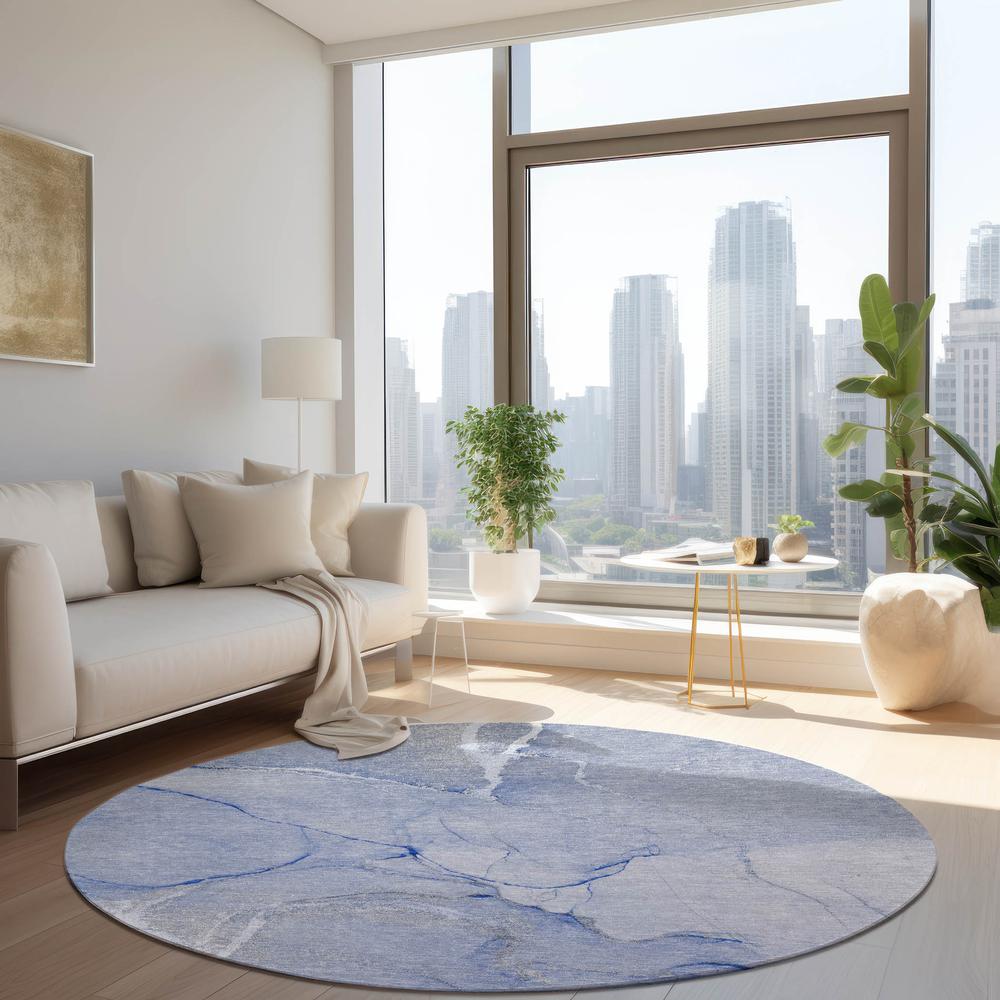 Chantille ACN510 Blue 8' x 8' Rug. Picture 7