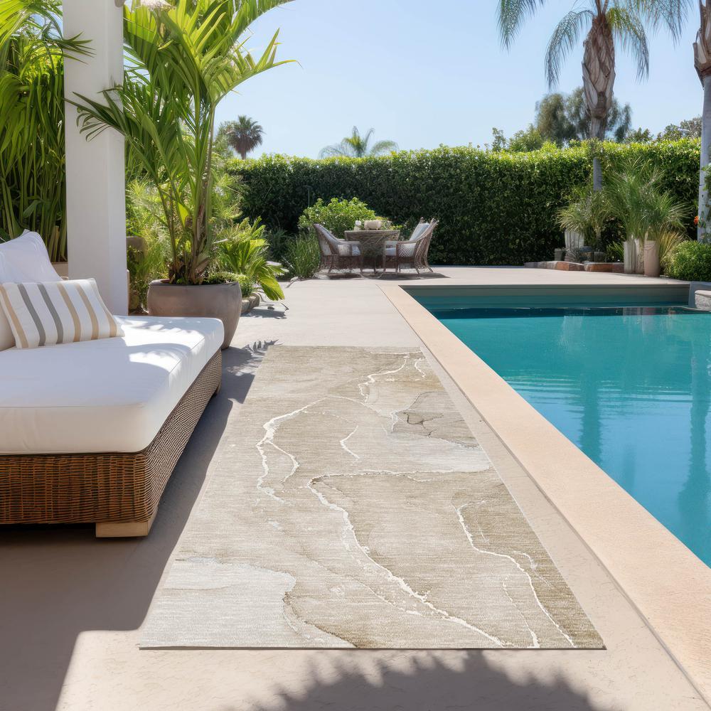 Chantille ACN511 Brown 2'3" x 7'6" Rug. Picture 7