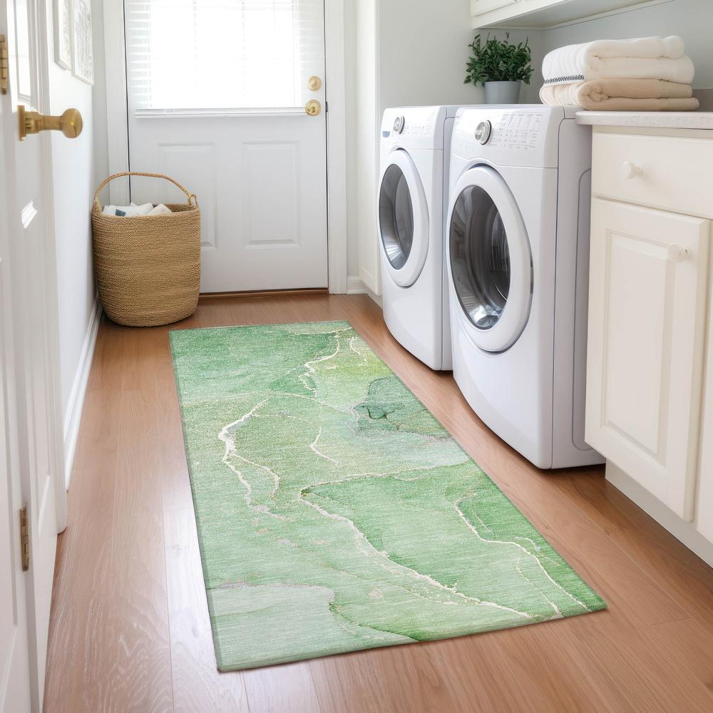 Chantille ACN511 Green 2'3" x 7'6" Rug. Picture 7