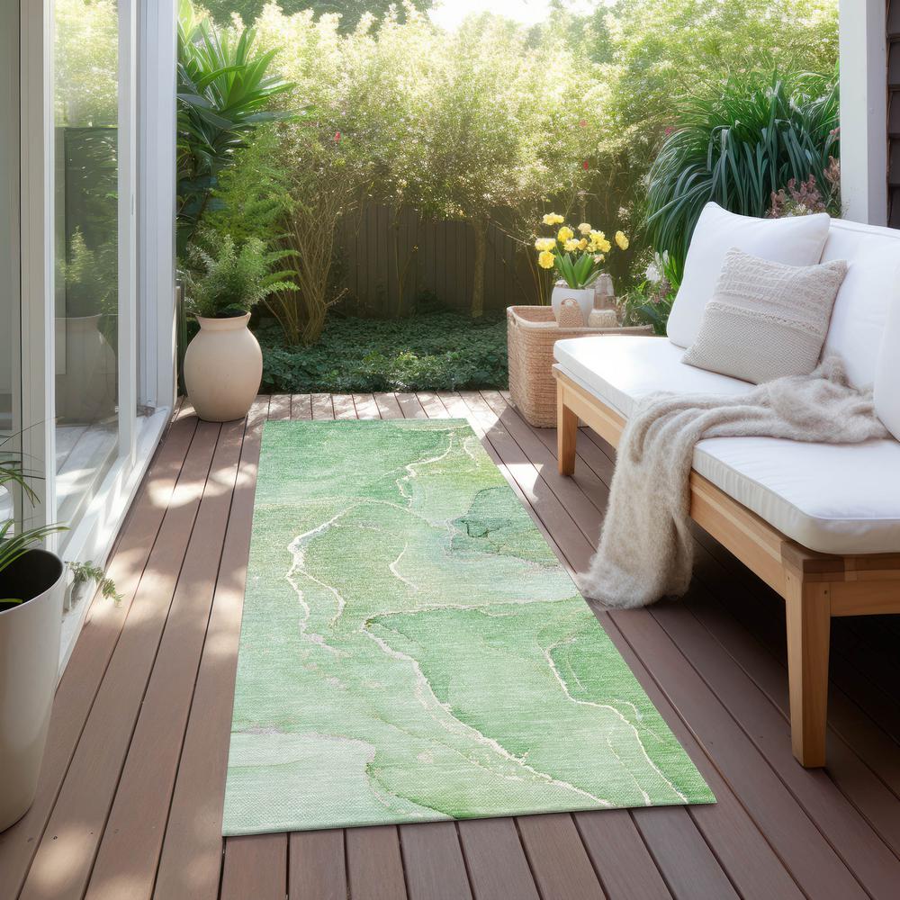 Chantille ACN511 Green 2'3" x 7'6" Rug. Picture 8