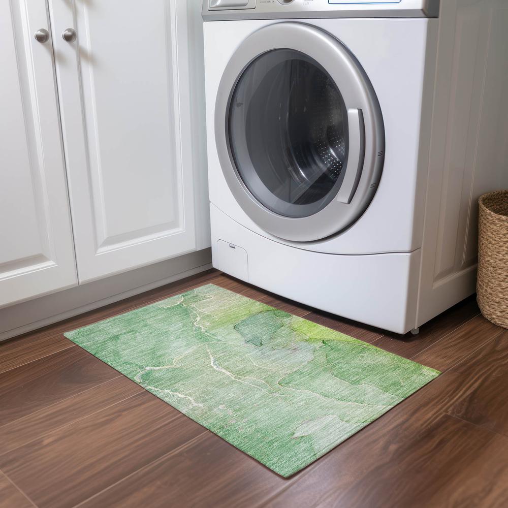 Chantille ACN511 Green 1'8" x 2'6" Rug. Picture 6