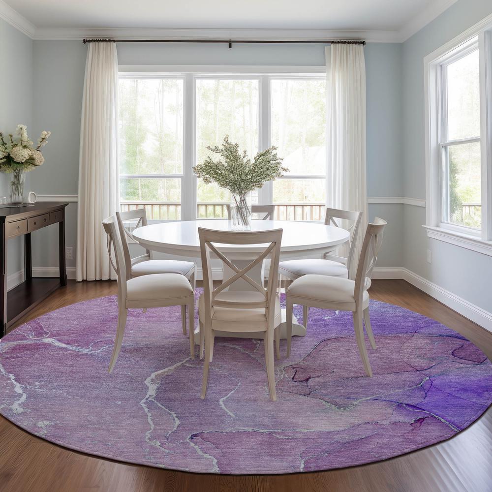 Chantille ACN511 Purple 8' x 8' Rug. Picture 7