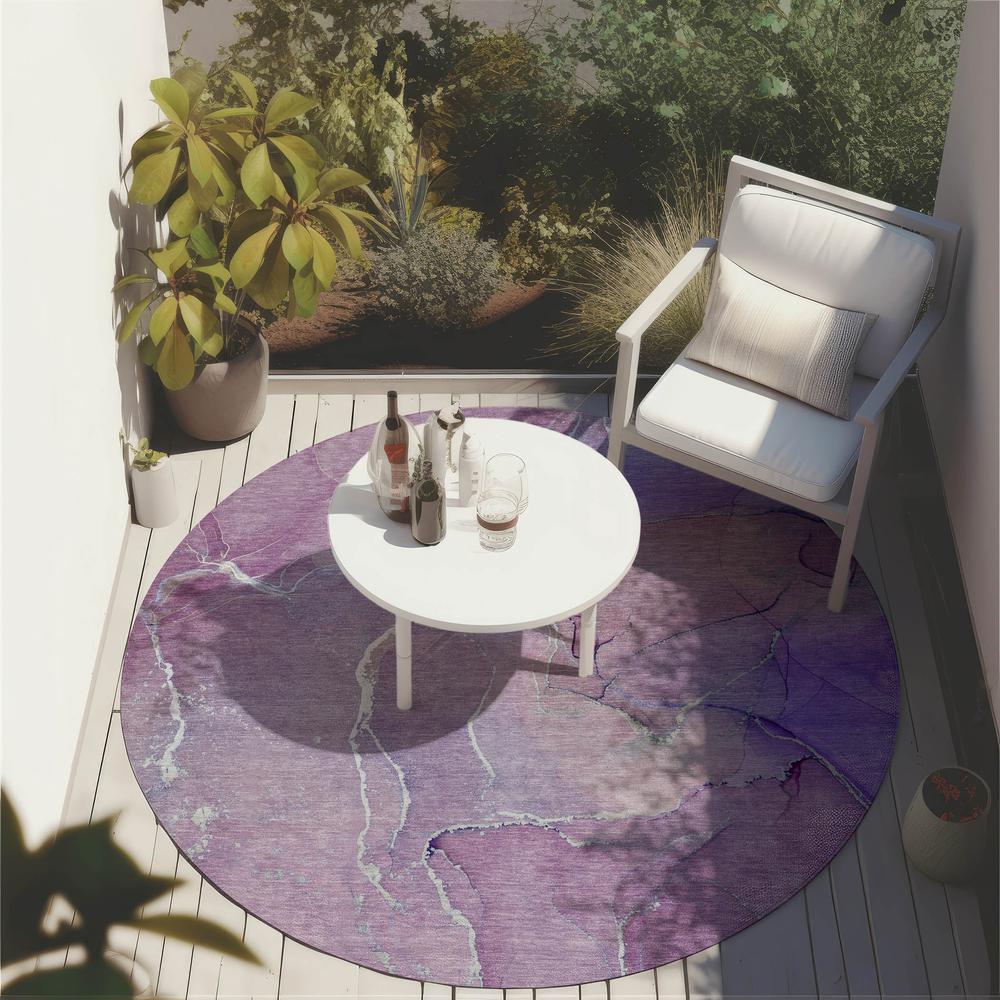 Chantille ACN511 Purple 8' x 8' Rug. Picture 8